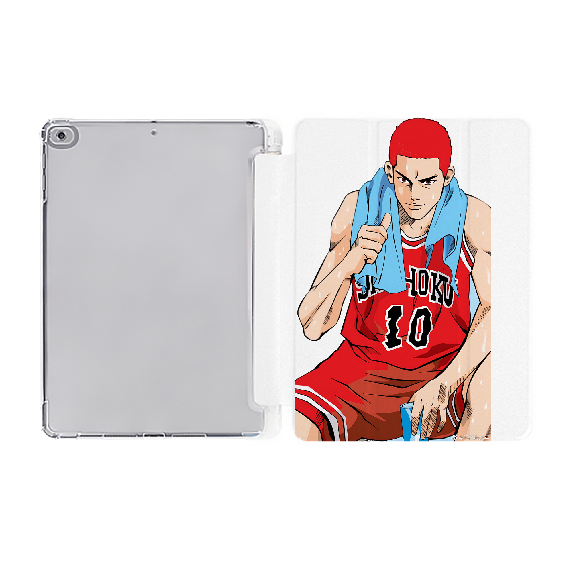 （画像用） SLAM DUNK／スラムダンク IPad ケース ペン収納付き 三つ折りスタンド PUレザー×シリコン 対応機種9.5/10.5/10.9インチ